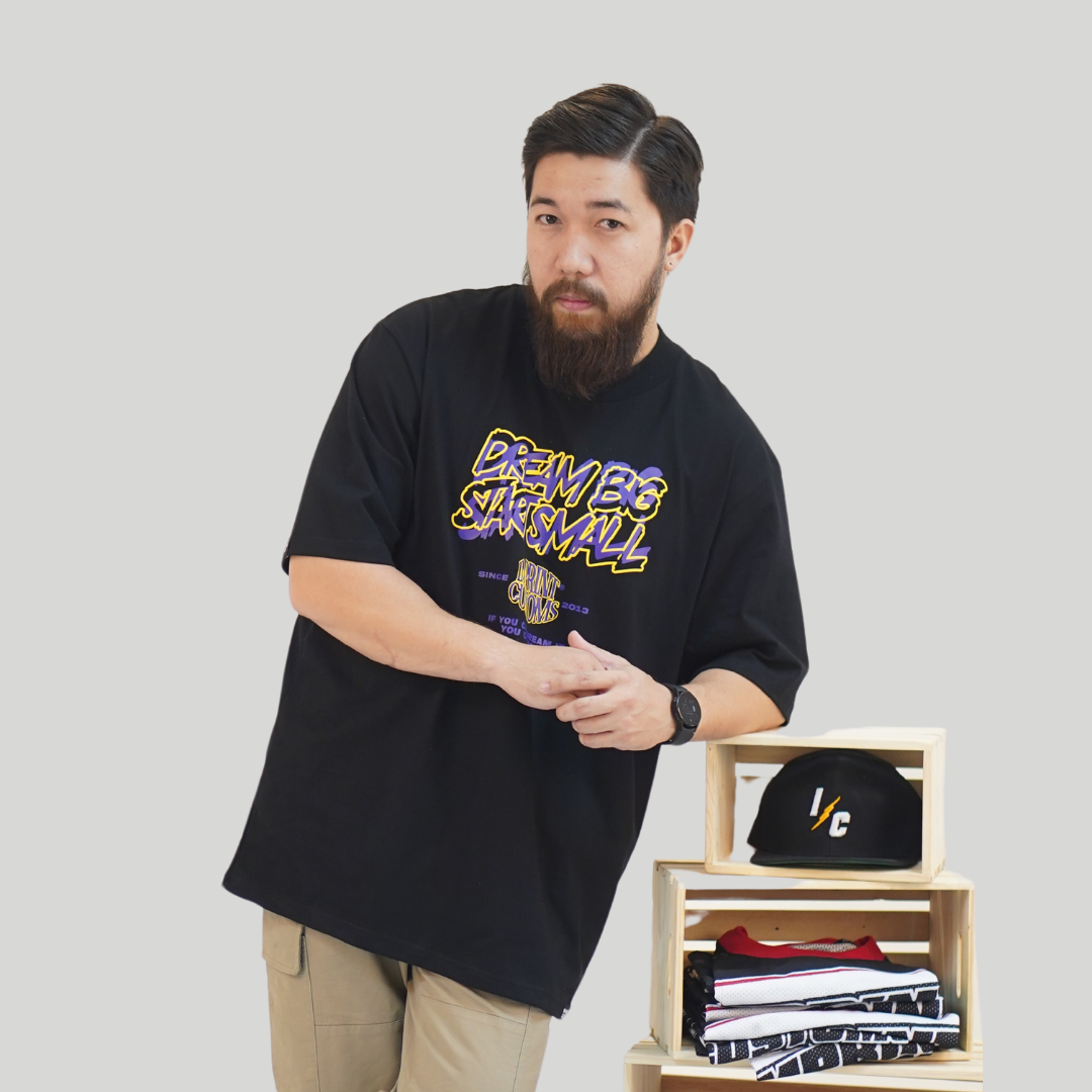 IMPRINT CUSTOMS - DROMMA BLACK COTTON TEES