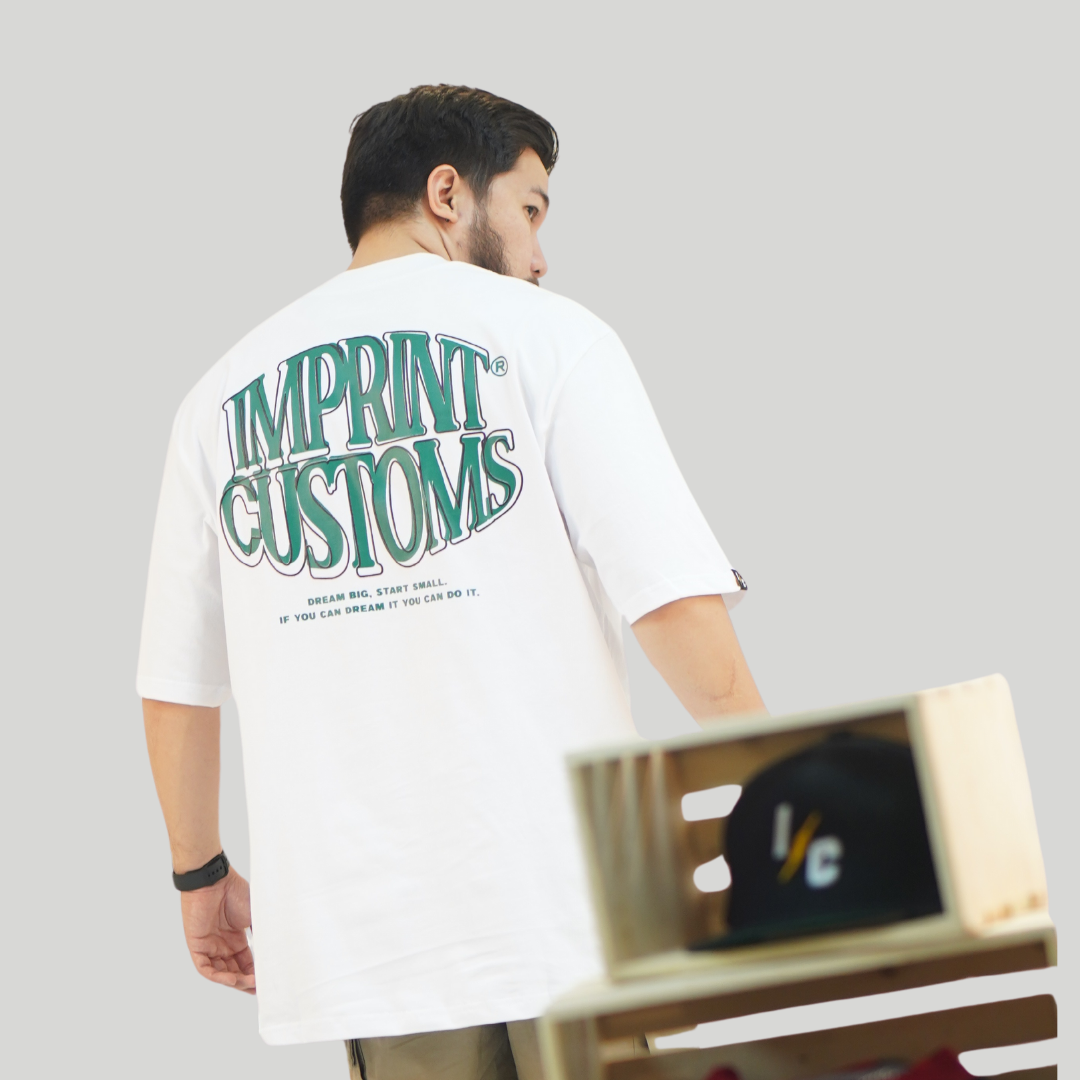 IMPRINT CUSTOMS - DROMMA WHITE COTTON TEES