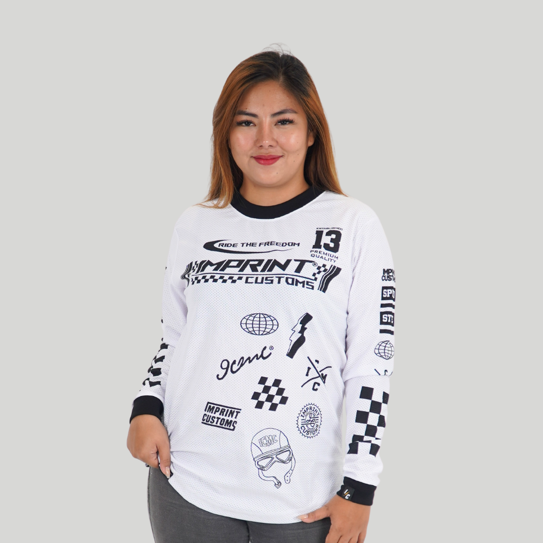 IMPRINT CUSTOMS - PREMO WHITE RIDING JERSEY
