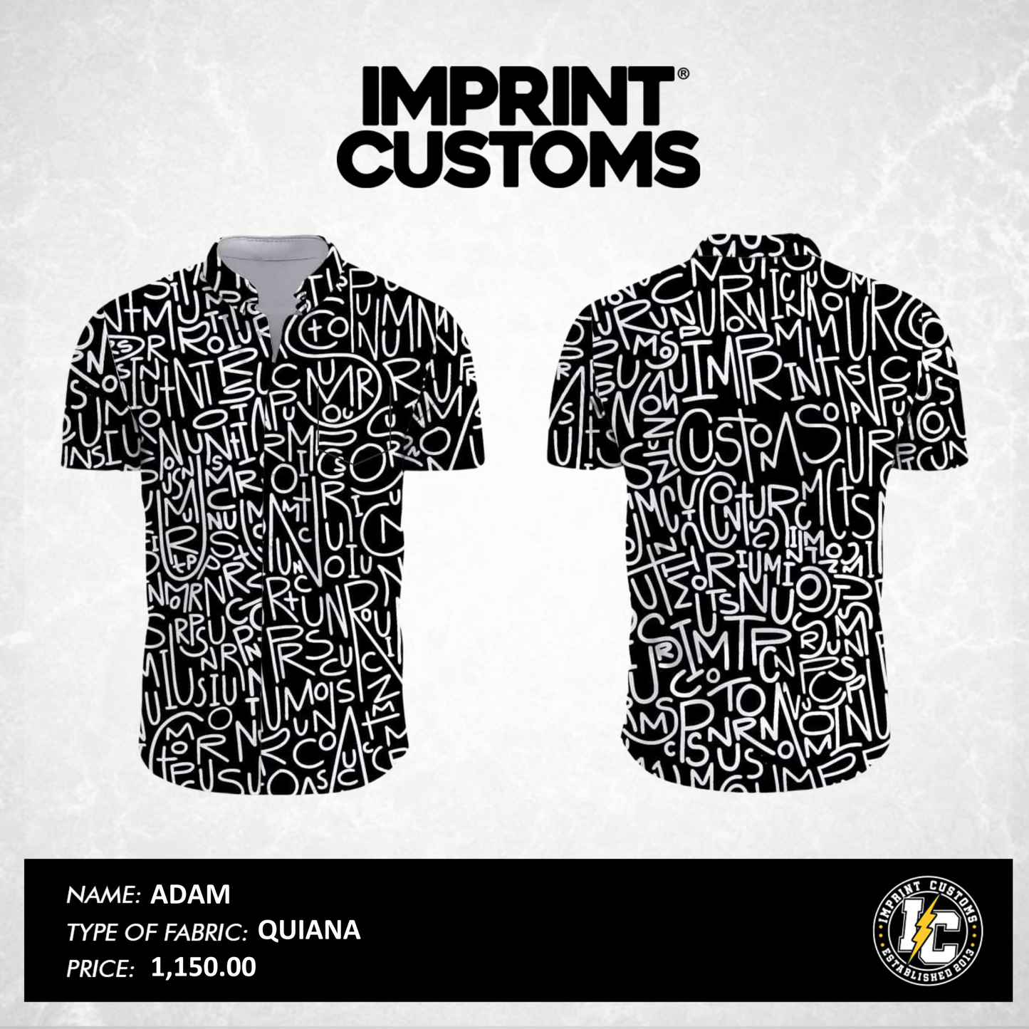 IMPRINT CUSTOMS - ADAM POLO BUTTON DOWN