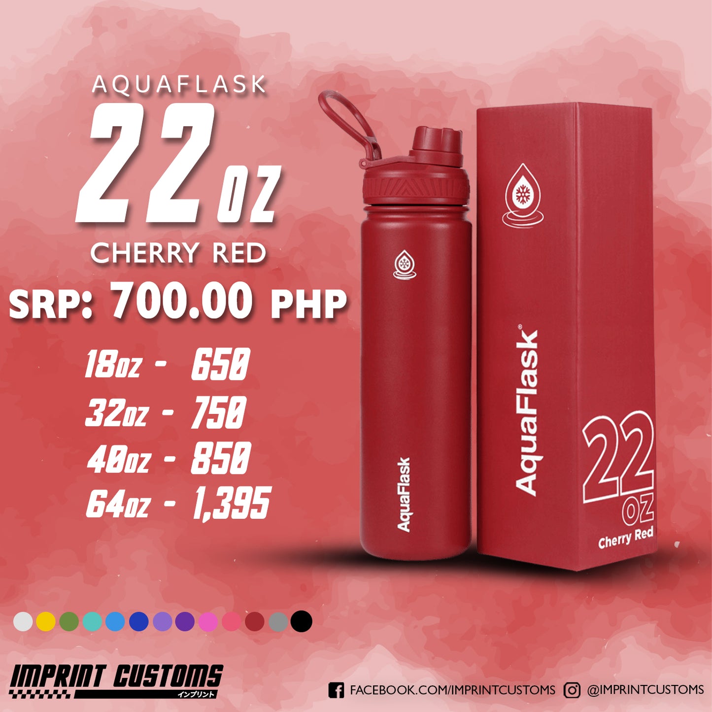 AQUAFLASK CHERRY RED