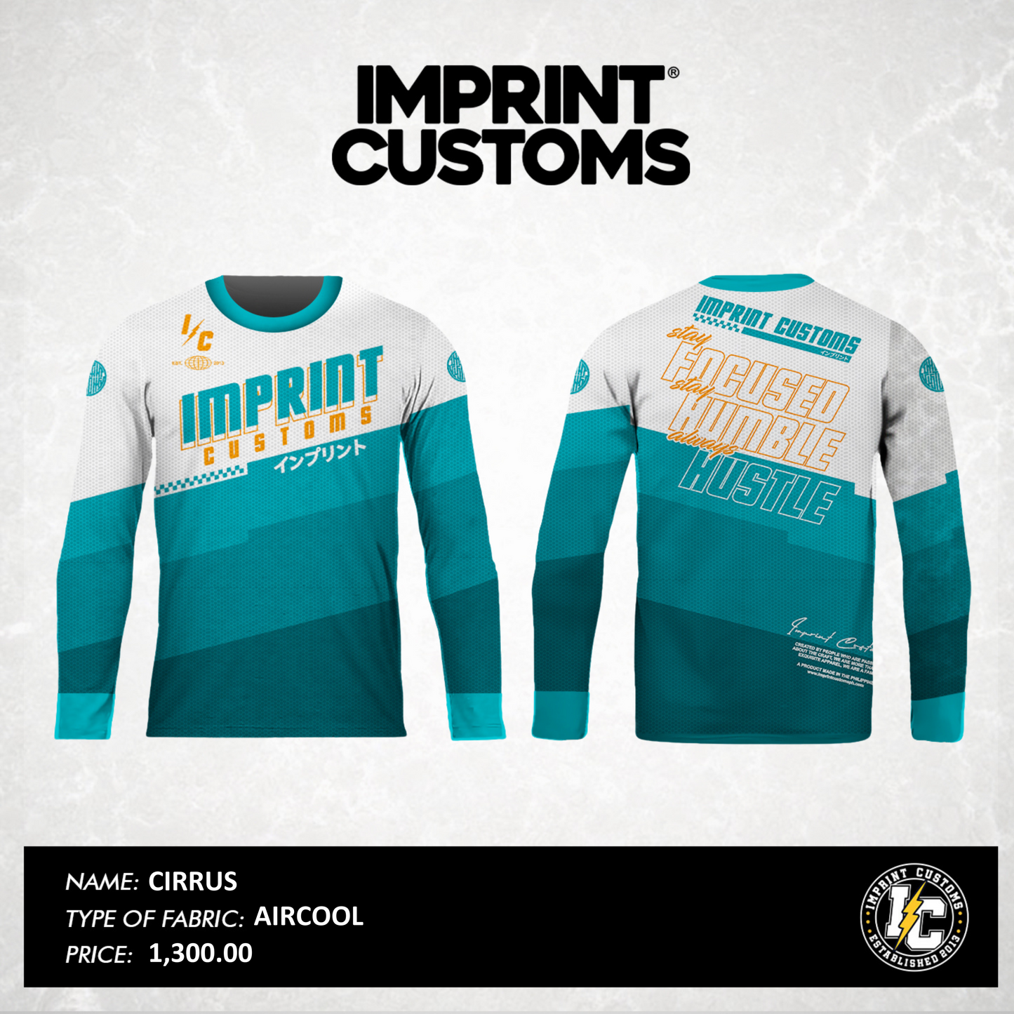 IMPRINT CUSTOMS - CIRRUS RIDING JERSEY