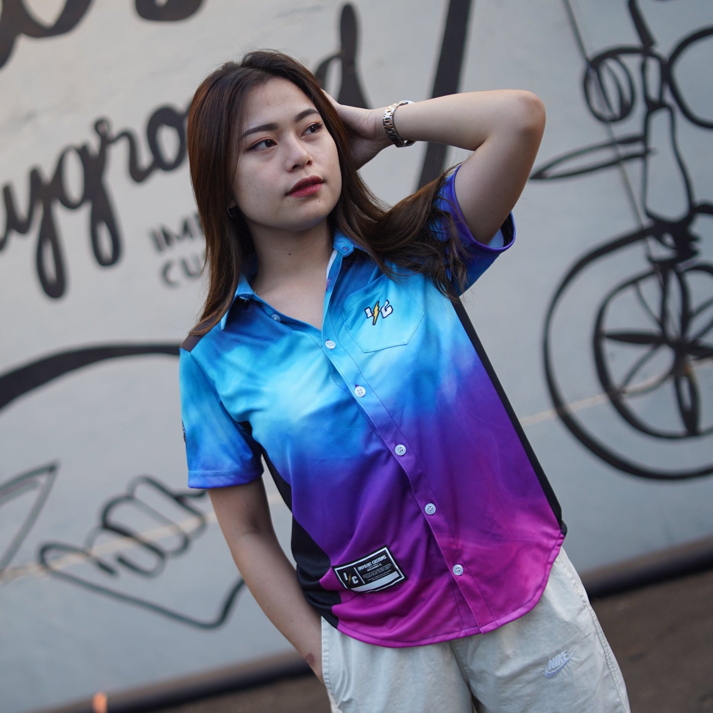 IMPRINT CUSTOMS - SMOKE BOMB POLO BUTTON DOWN