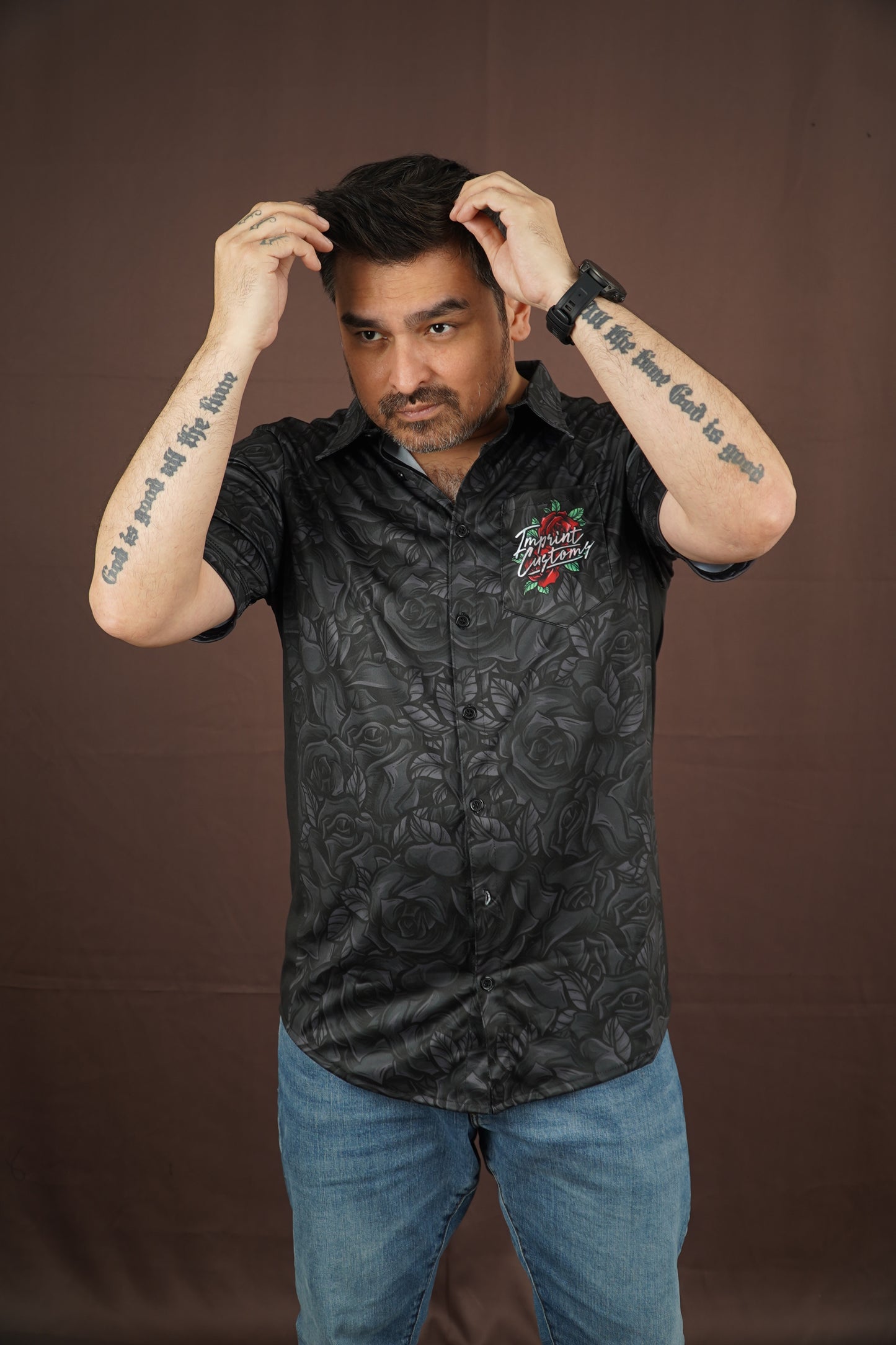 IMPRINT CUSTOMS - RHOSWEN POLO BUTTON DOWN