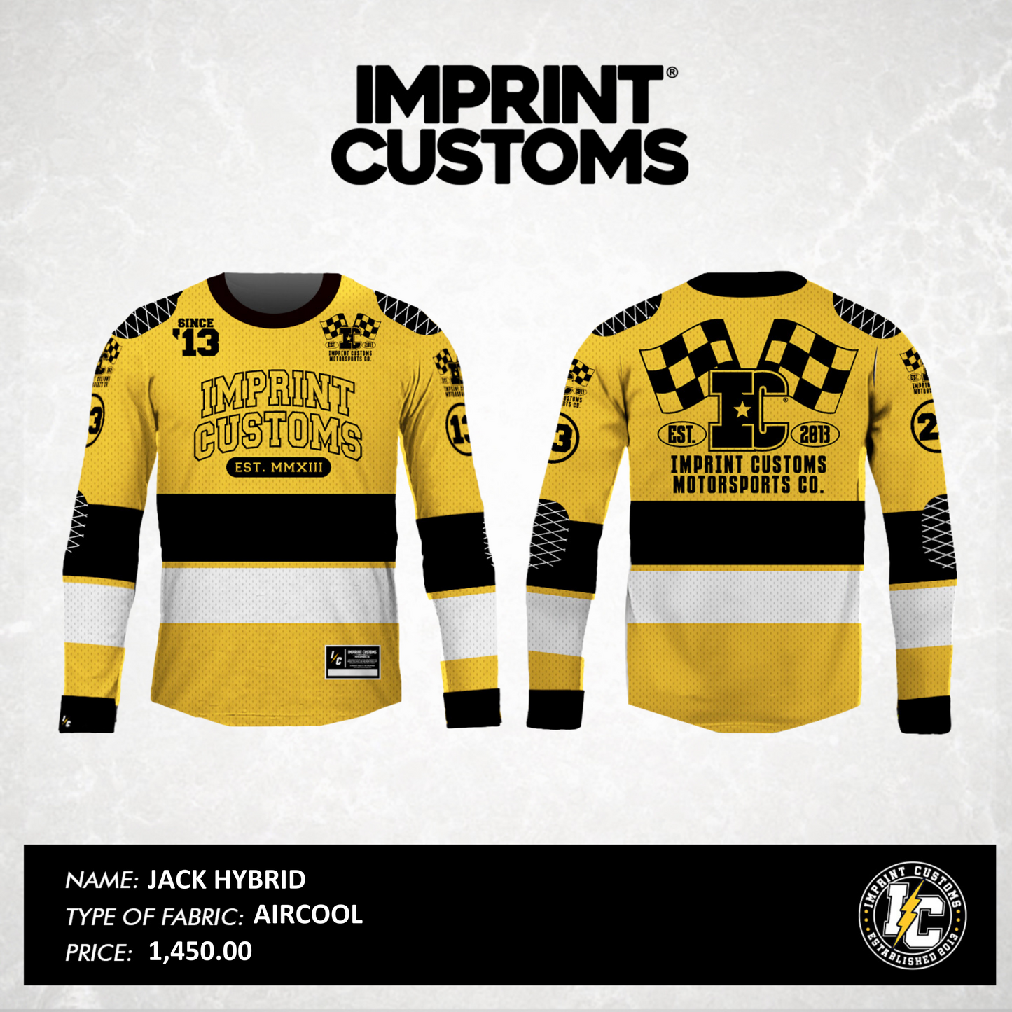 IMPRINT CUSTOMS - JACK RIDING JERSEY W/ PADS