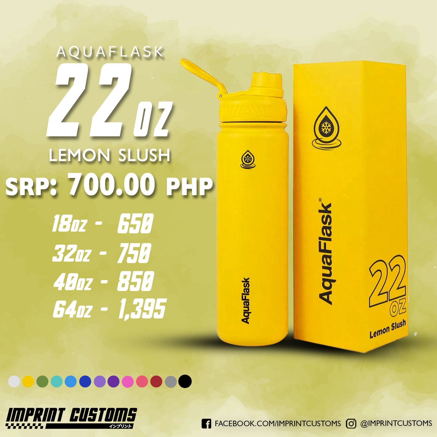 AQUAFLASK LEMON SLUSH