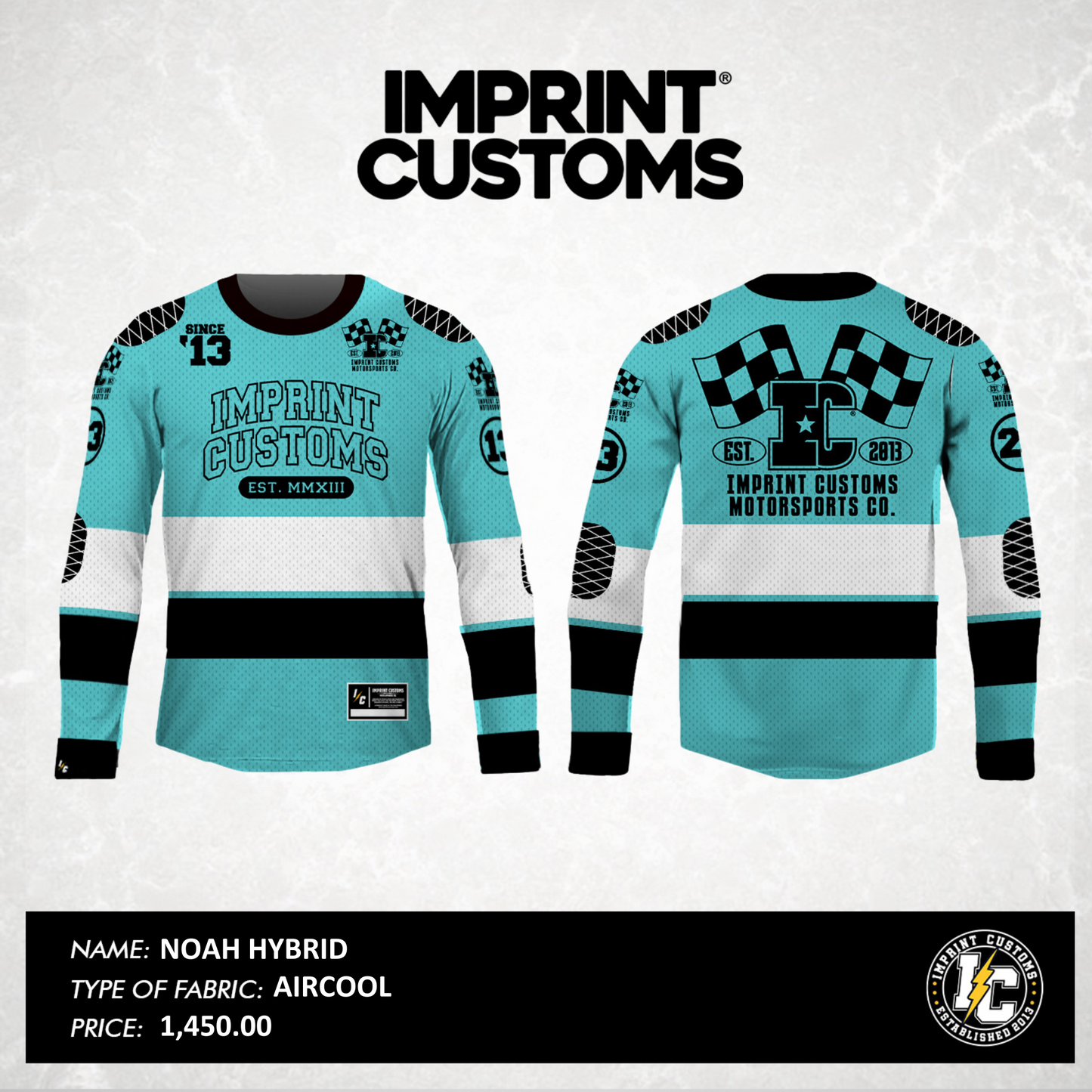 IMPRINT CUSTOMS - NOAH RIDING JERSEY W/ PADS