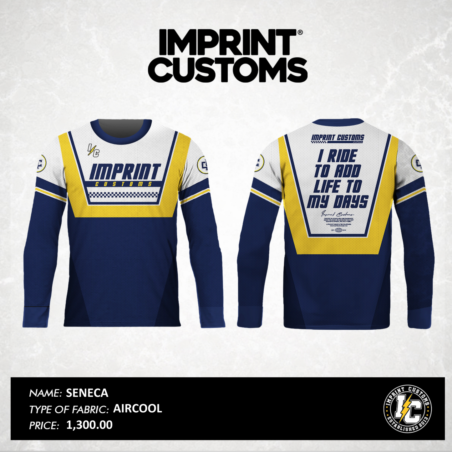 IMPRINT CUSTOMS - SENECA RIDING JERSEY
