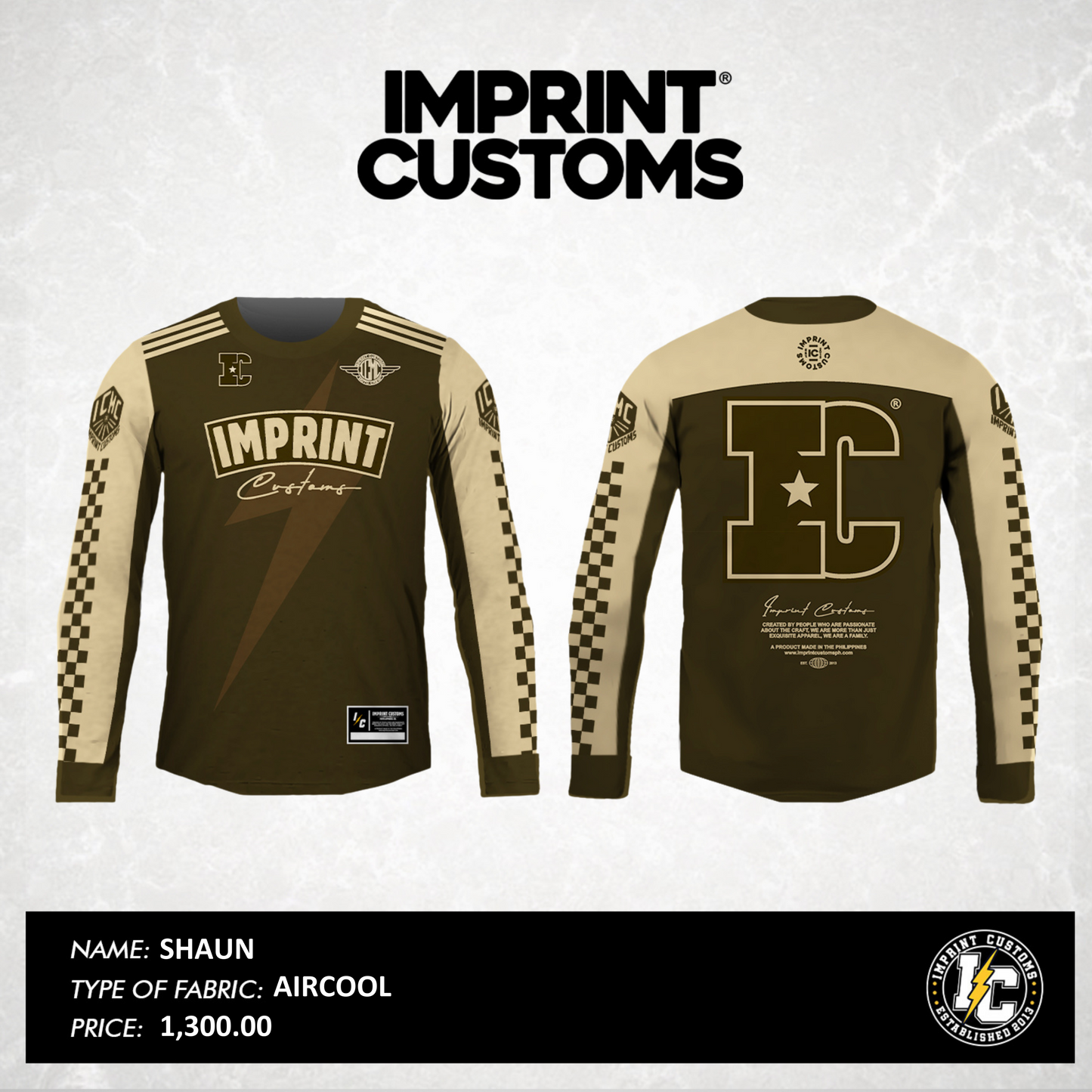 IMPRINT CUSTOMS - SHAUN RIDING JERSEY