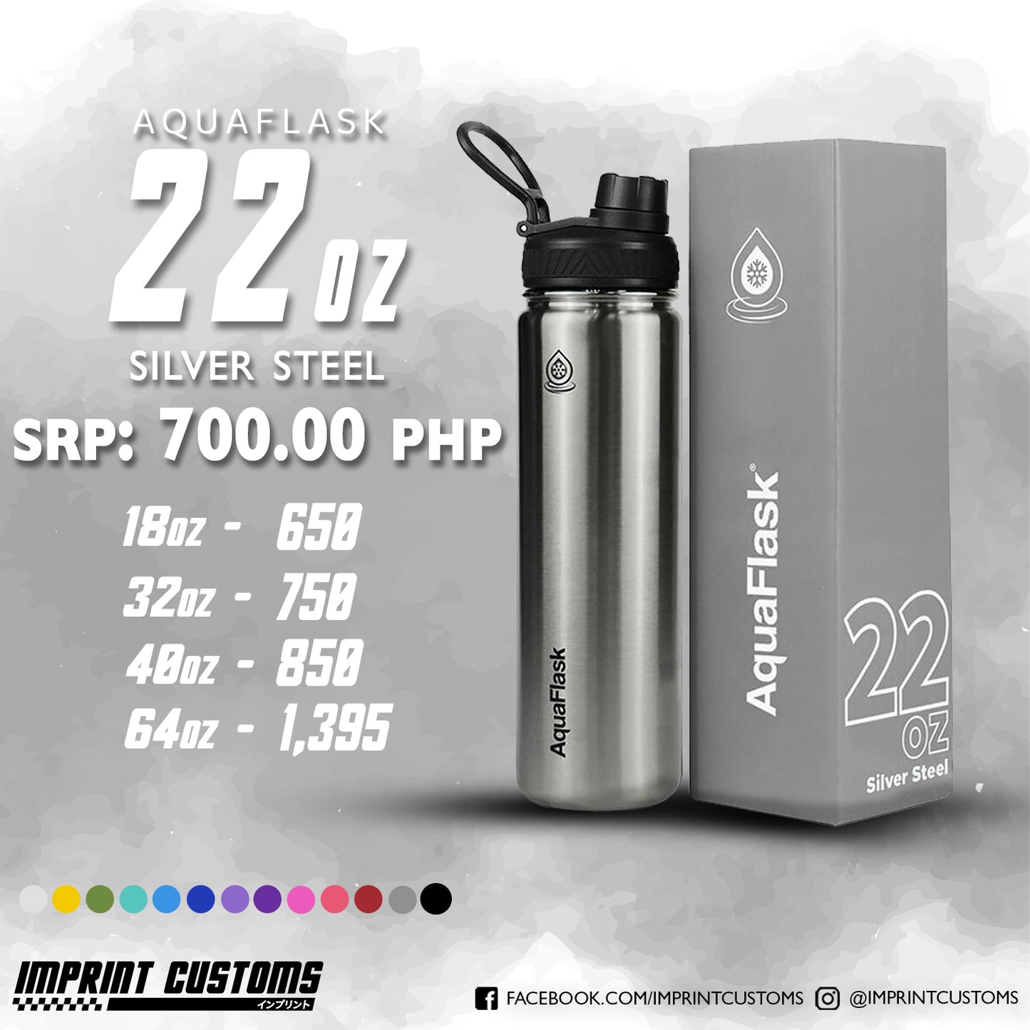 AQUAFLASK SILVER STEEL