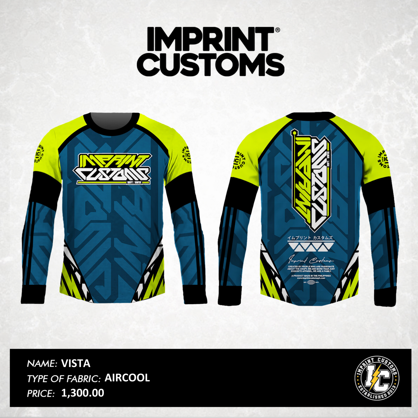 IMPRINT CUSTOMS - VISTA RIDING JERSEY