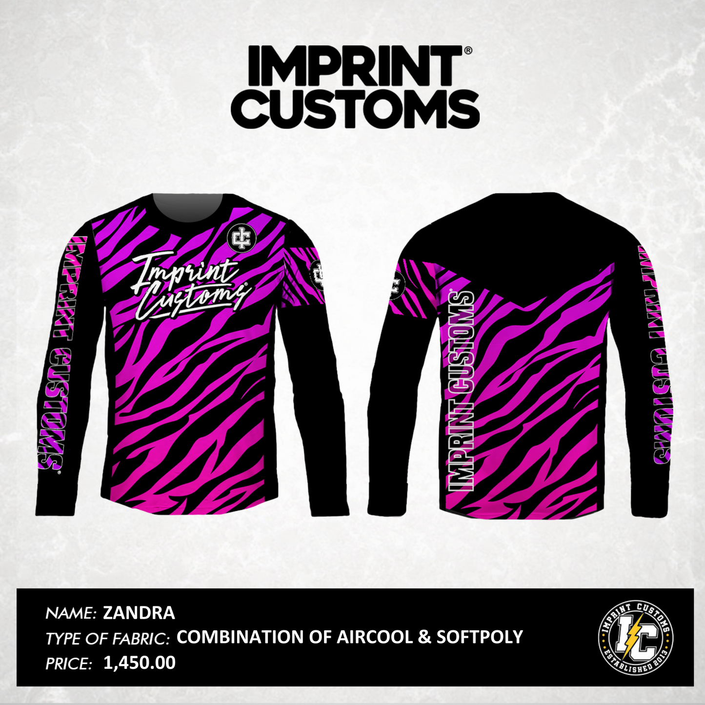 IMPRINT CUSTOMS - ZANDRA HYBRID RIDING JERSEY