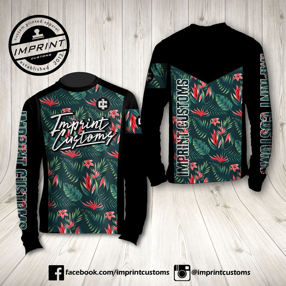 Imprint Customs - Floral Hybrid Riding Jersey