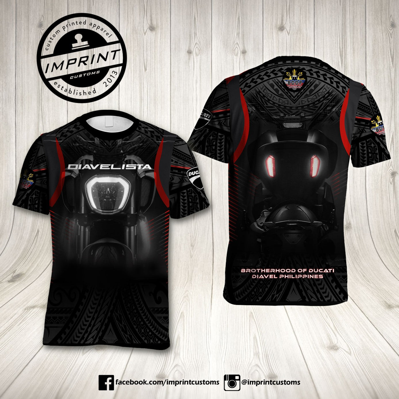 DIAVELISTA full sublimation shirt – Imprint Customs