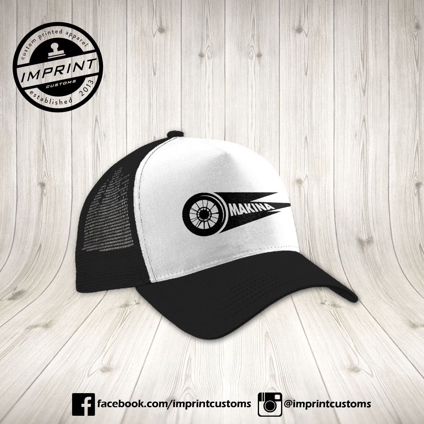 Makina - BLACK&WHITE Trucker Cap