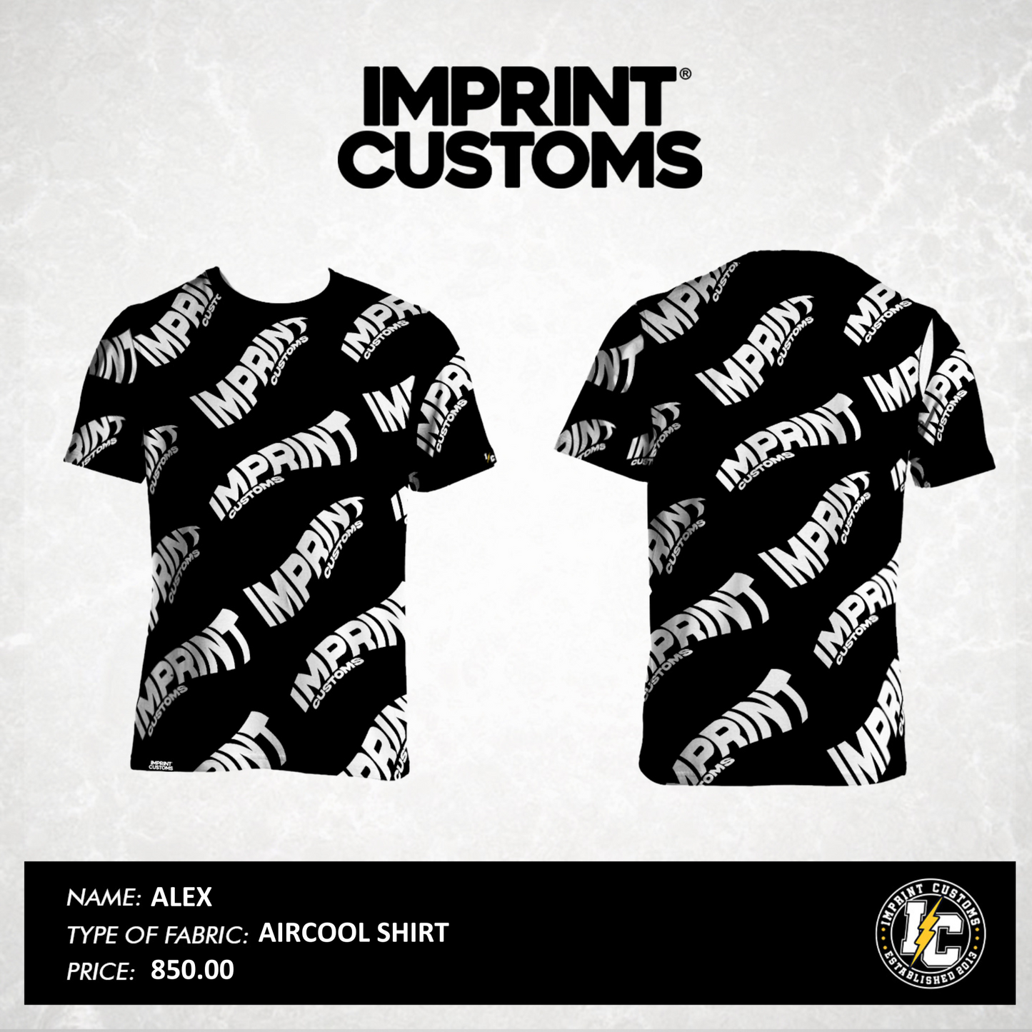 IMPRINT CUSTOMS - ALEX AIRCOOL SHIRTS