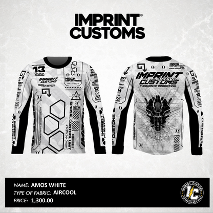 IMPRINT CUSTOMS - AMOS WHITE RIDING JERSEY