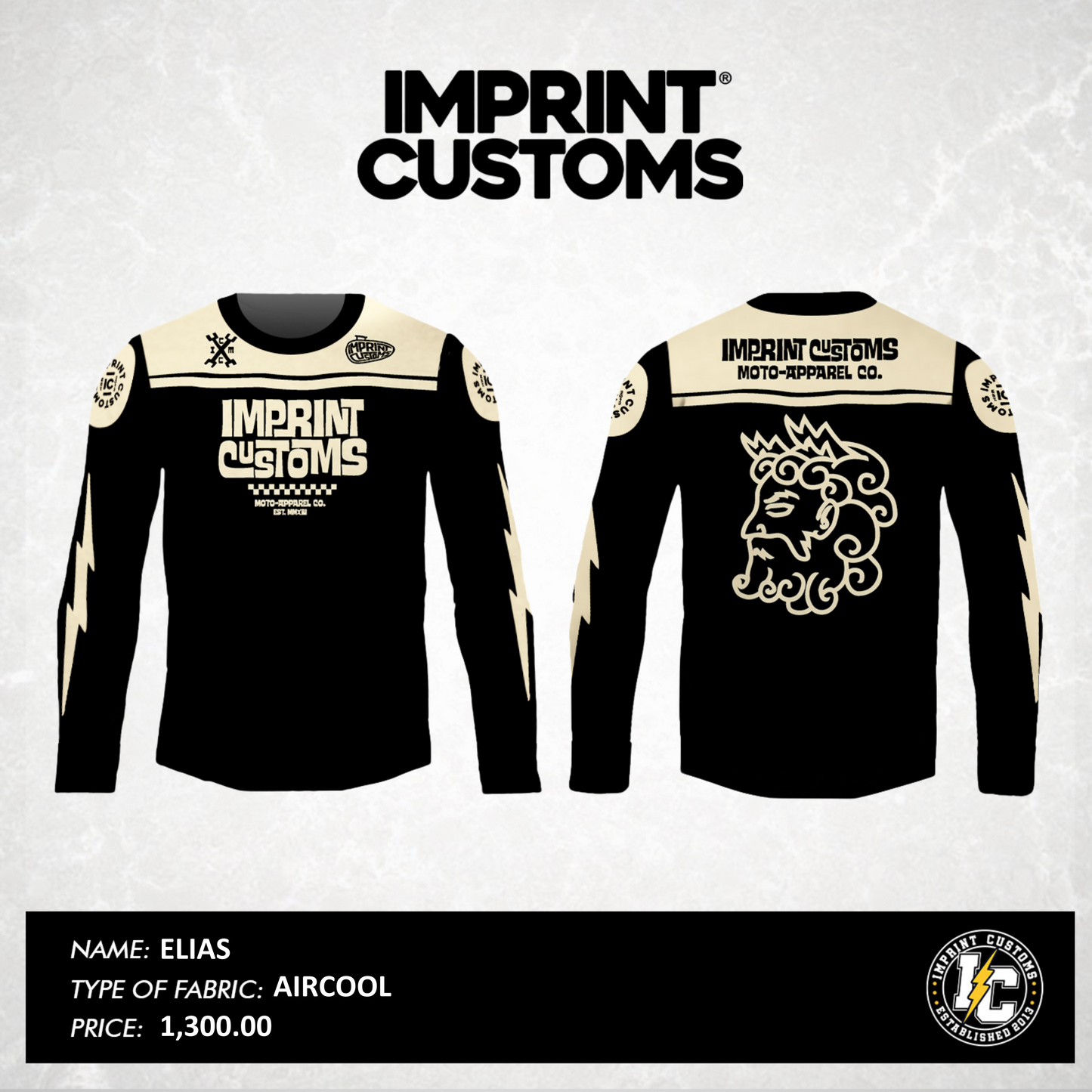 IMPRINT CUSTOMS - ELIAS RIDING JERSEY