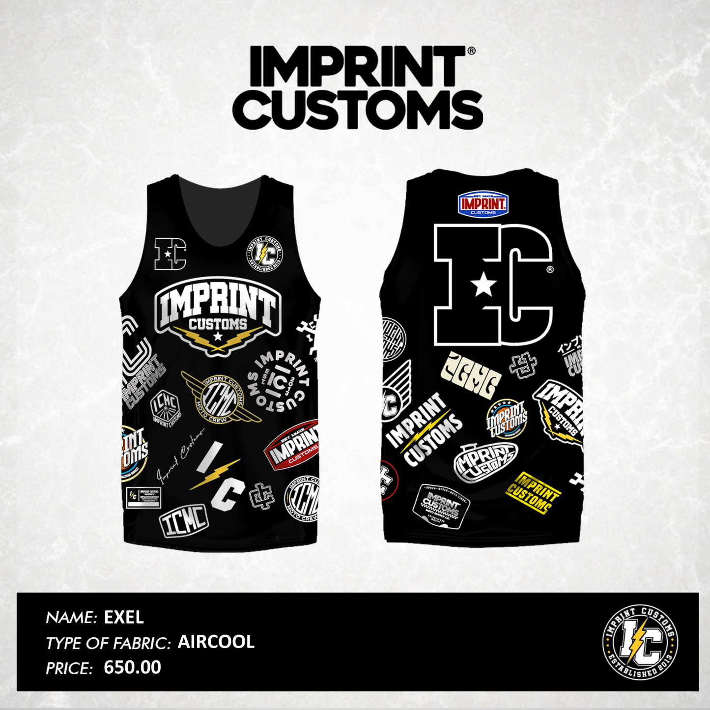 IMPRINT CUSTOMS - EXEL TANK TOPS