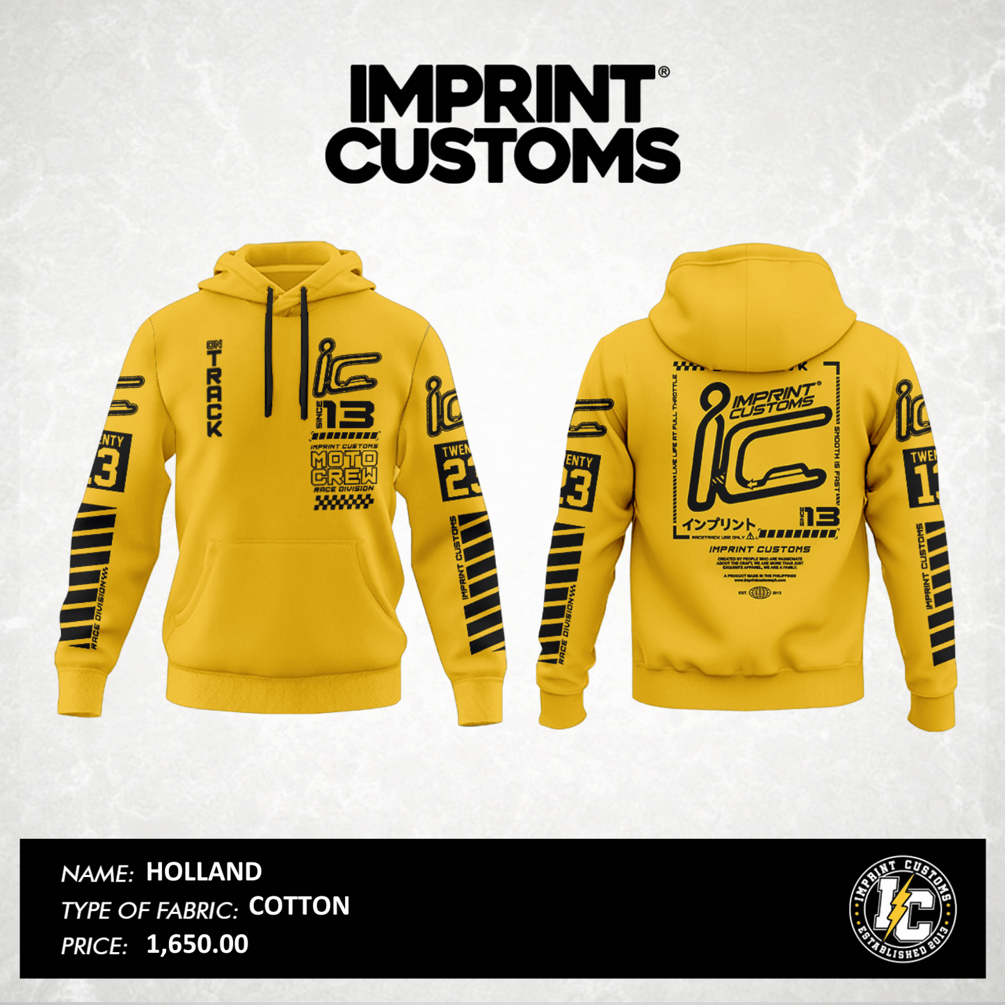 IMPRINT CUSTOMS - HOLLAND HOODIE