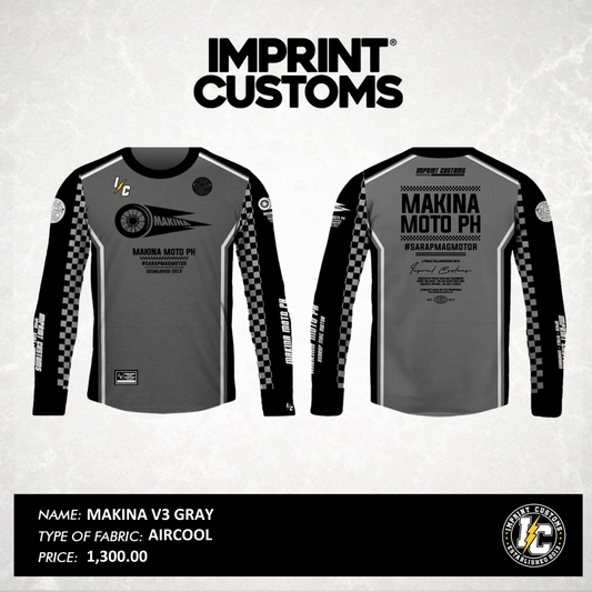 MAKINA - V3 GRAY RIDING JERSEY