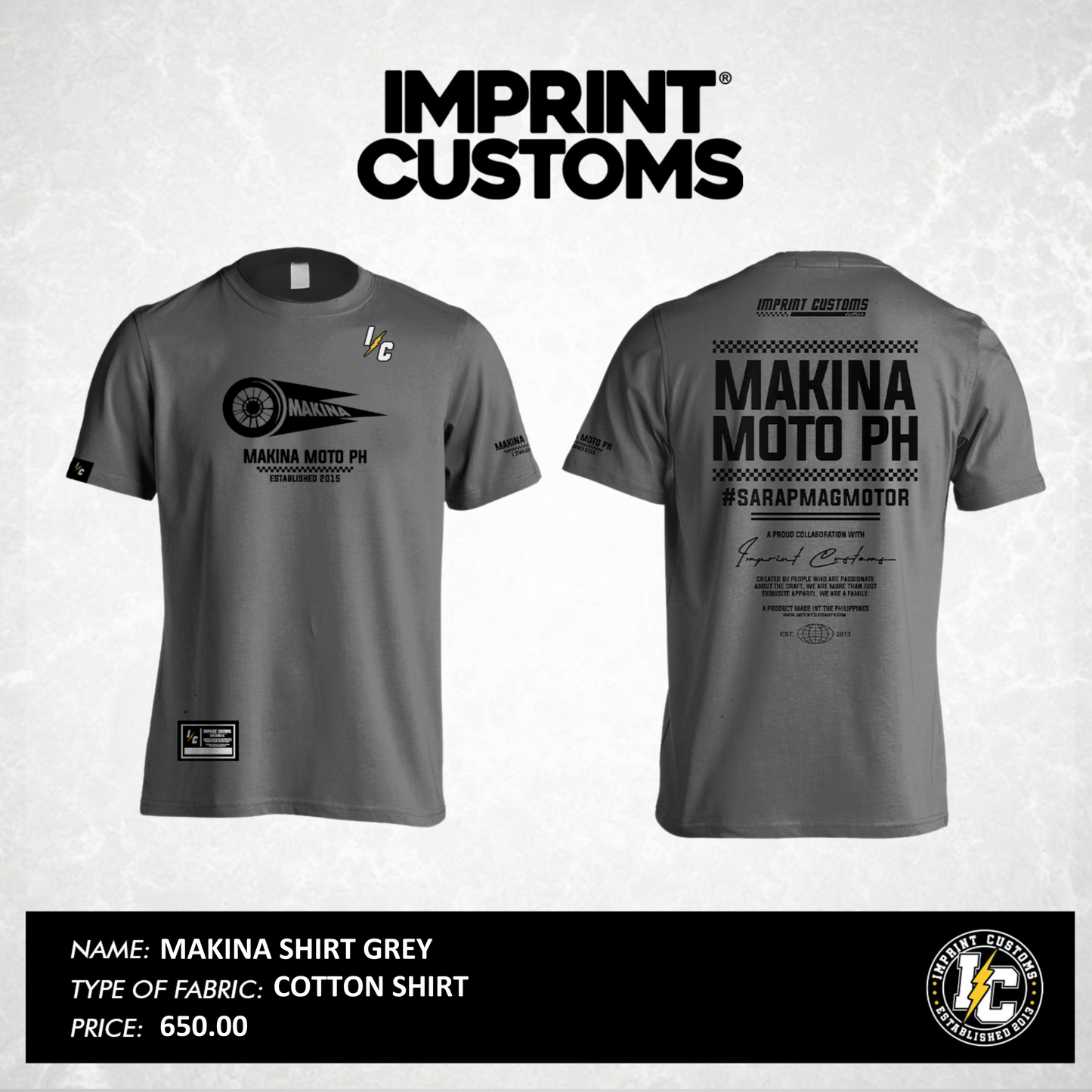 MAKINA- SHIRT GREY