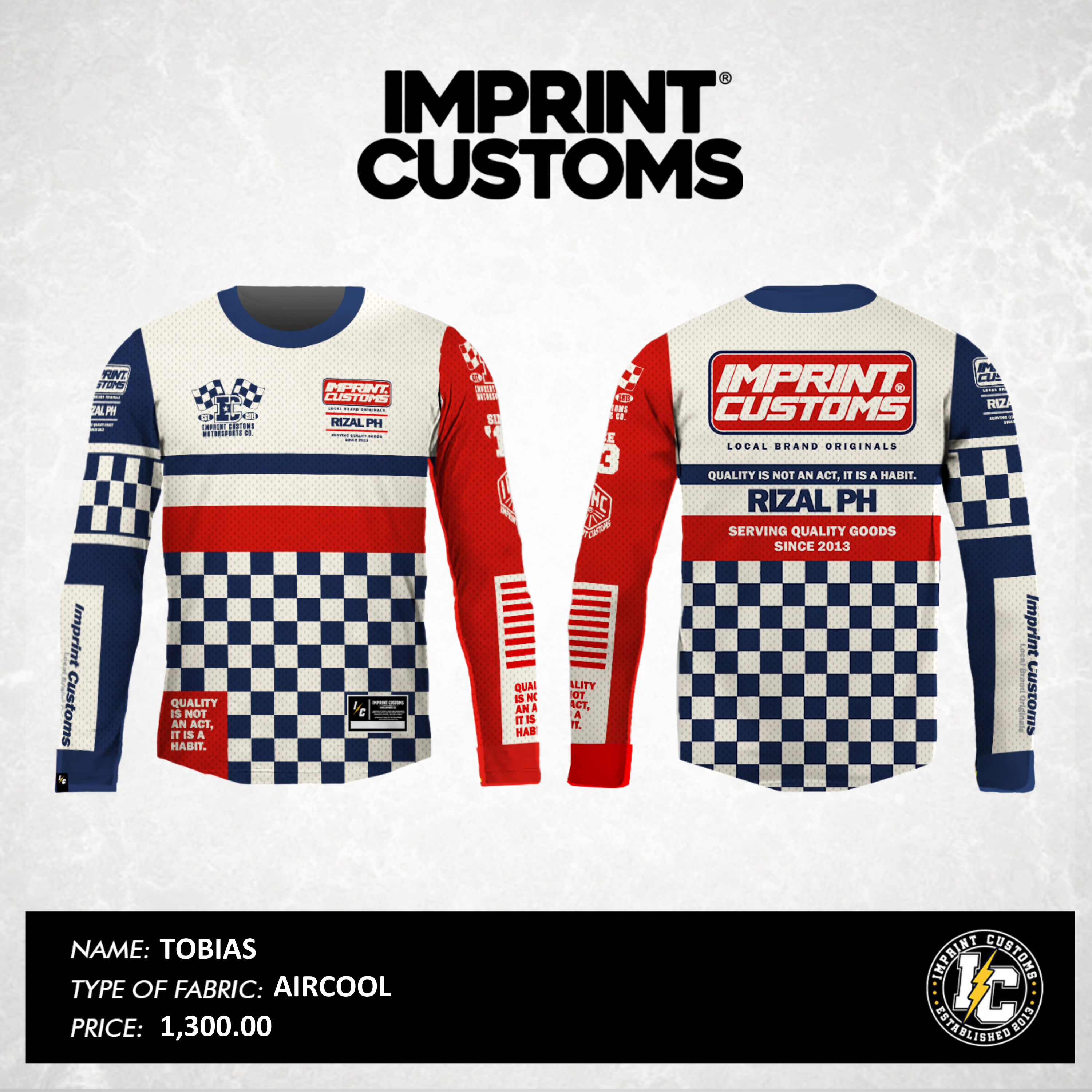 IMPRINT CUSTOMS - TOBIAS RIDING JERSEY – Imprint Customs