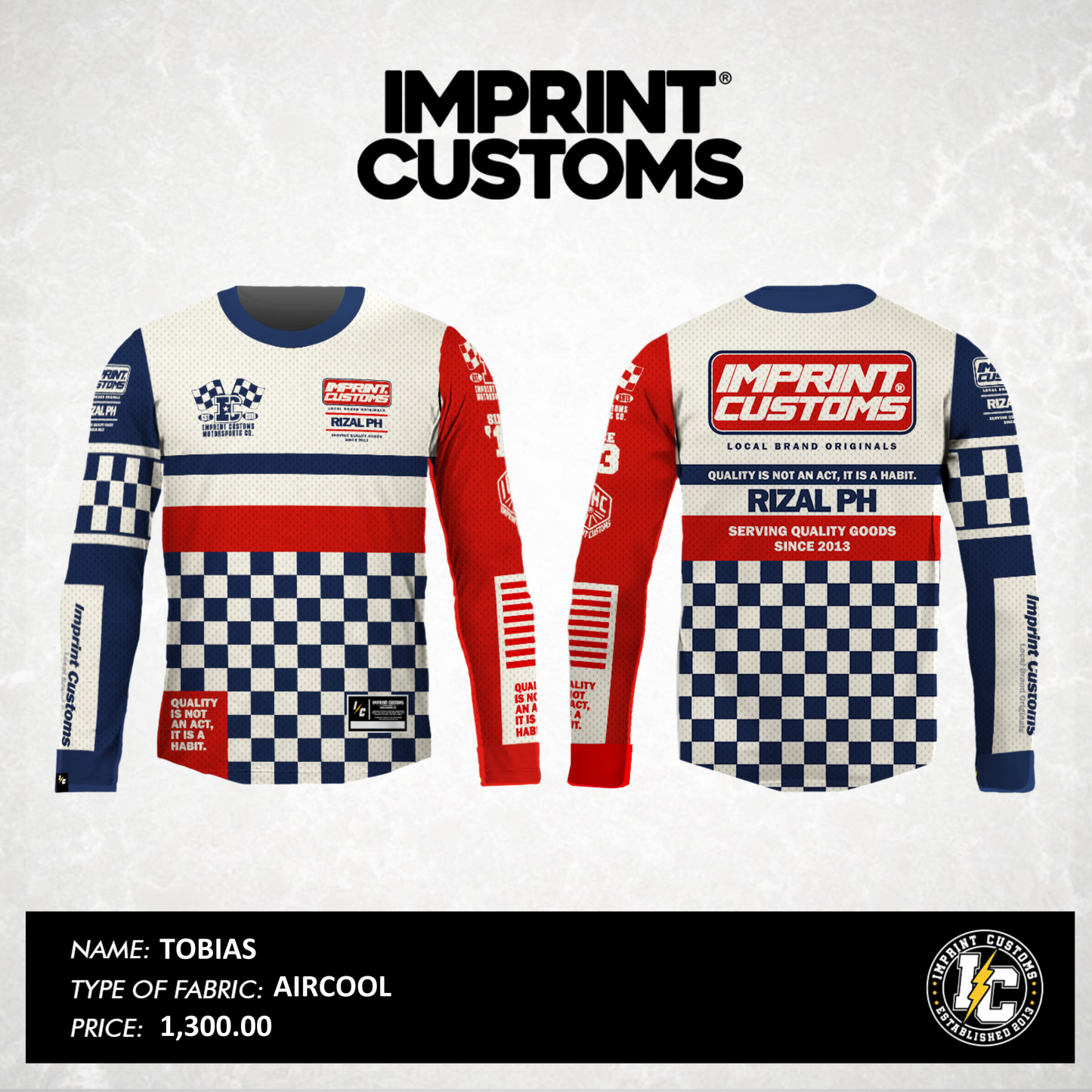 IMPRINT CUSTOMS - TOBIAS RIDING JERSEY