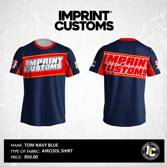 IMPRINT CUSTOMS - TOM NAVY BLUE AIRCOOL SHIRT