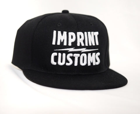 Imprint Customs - Snapback cap with 3D Embroidered White logo